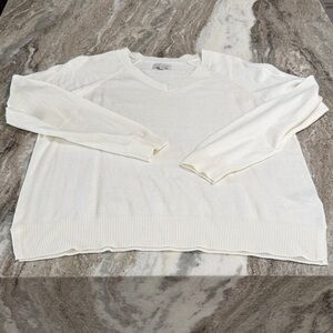 Lucky Brand Cream V-Neck Sweater